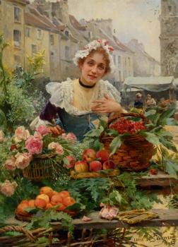 路易斯 瑪麗 德 施萊彿 The Flower Seller 路易斯 瑪麗 德 施萊彿 The Flower Seller
